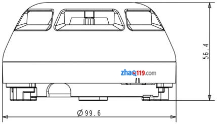 FDO181點(diǎn)型光電感煙火災(zāi)探測(cè)器的外形尺寸