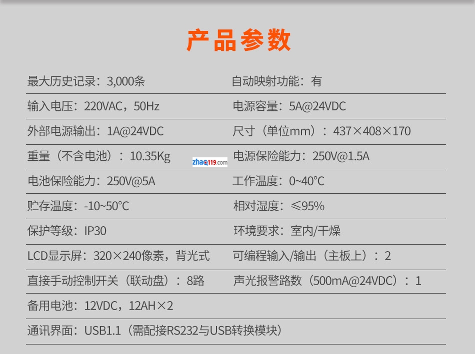 FC1820-B壁掛火災(zāi)報(bào)警控制器(1回路)參數(shù)